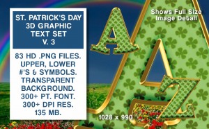 St. Patrick's Day Text Set #3
