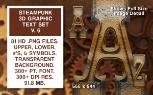 Steampunk Text Set #6