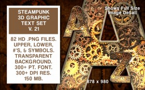 Steampunk Text Set #21