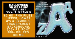 Halloween Graphic Text Sel vol 1 set 5